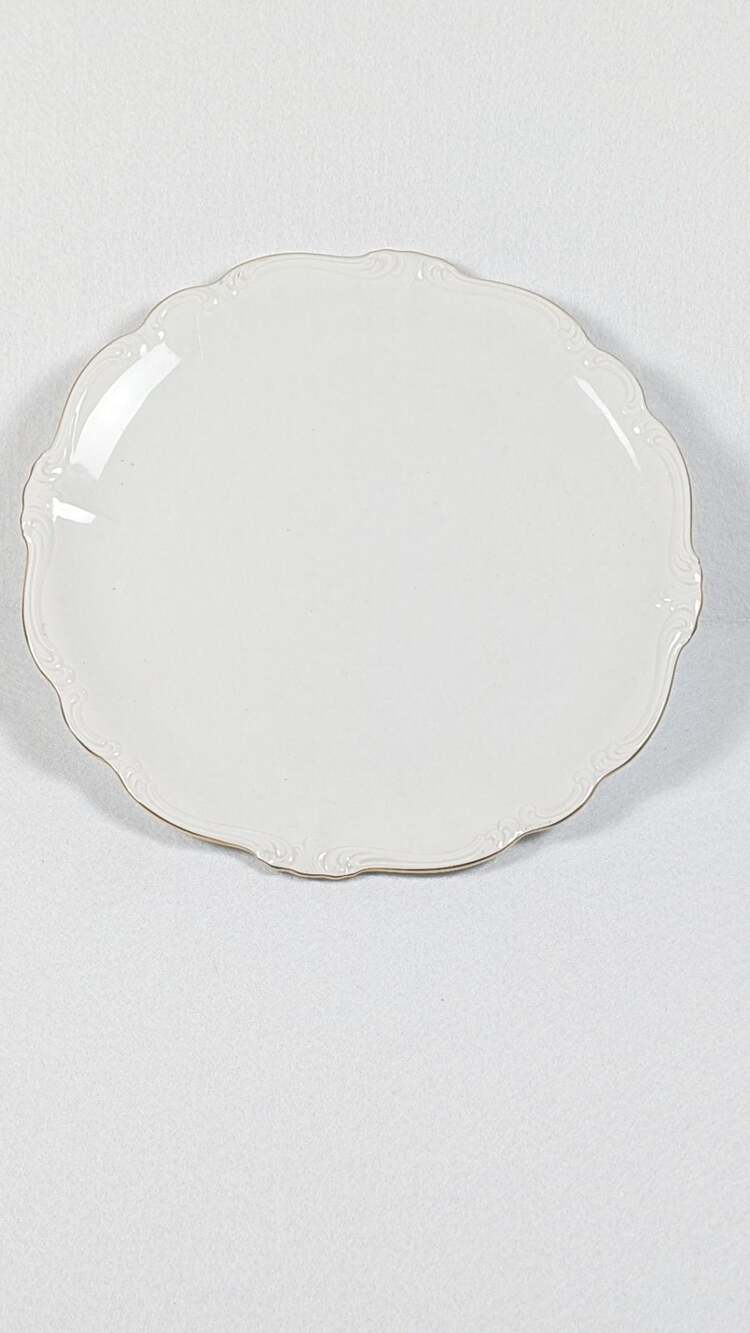 Johann Haviland Gold Baroque 13-inch Scalloped Round Platter